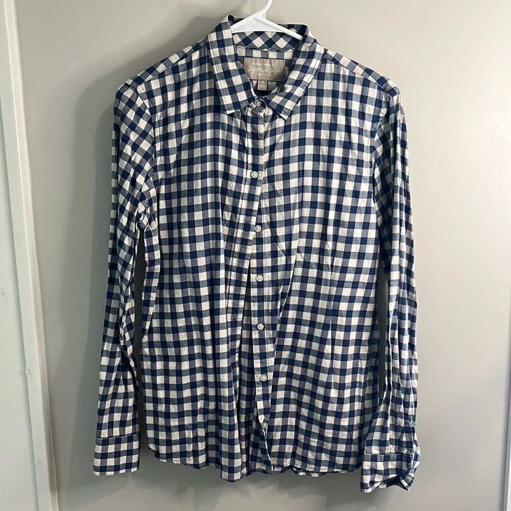 Banana Republic checkered button down